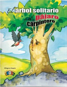 ALI-219 El árbol solitario y el pájaro carpintero (7" x 9")