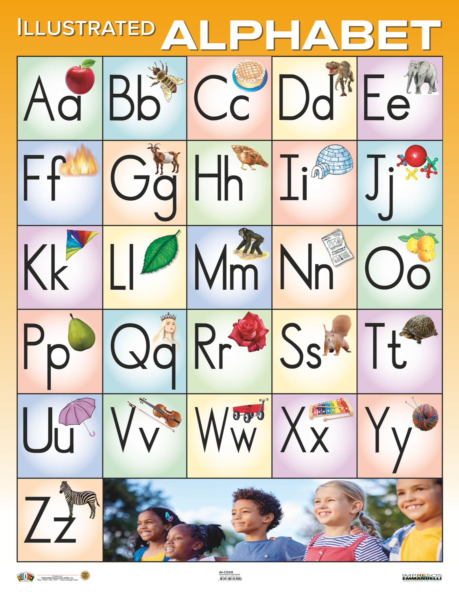 AI-C024 Illustrated Alphabet – Tienda ANISA