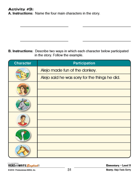 AI-RW033 Let's Read and Write English! Level II