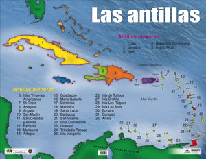 AES-C112 Mapa de las Antillas