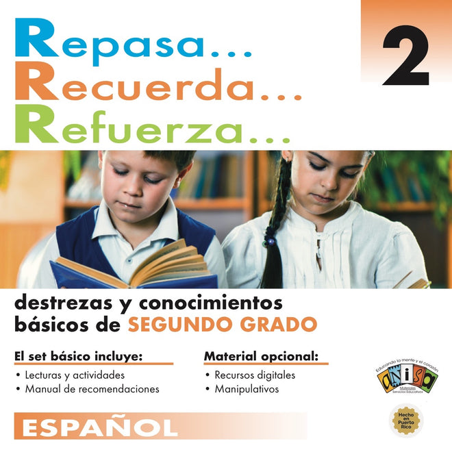 Colección Repasa-Recuerda-Refuerza Español segundo grado: Set básico y materiales opcionales