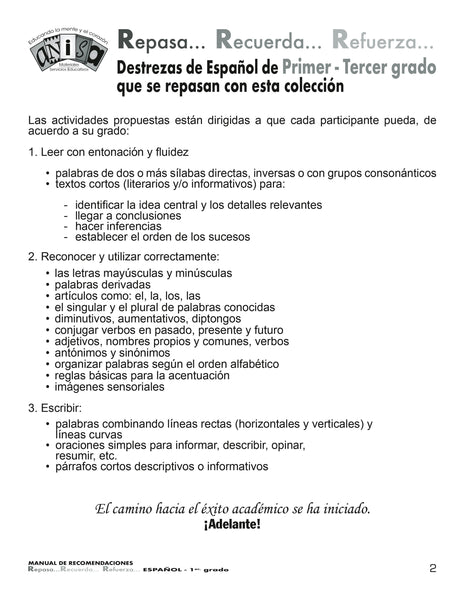 AE-3R01.3 Colección Lecturas y Actividades & Manual Recomendaciones 1ro
