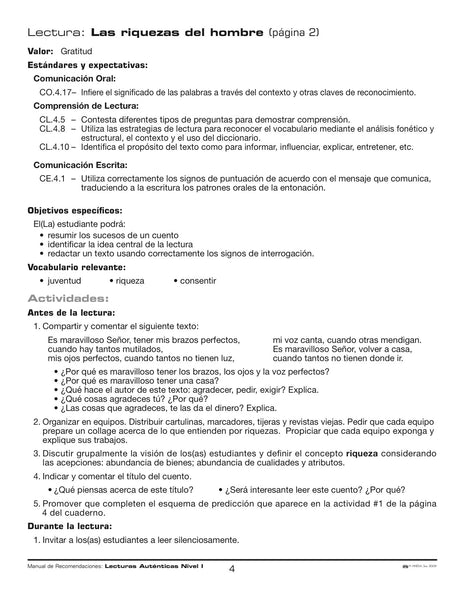 AEL-L022G Lecturas auténticas / Lecturas y actividades - Nive