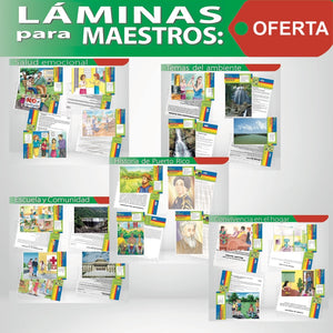 AOE-ALM01 OFERTA Láminas para maestos, set de 4 paquetes