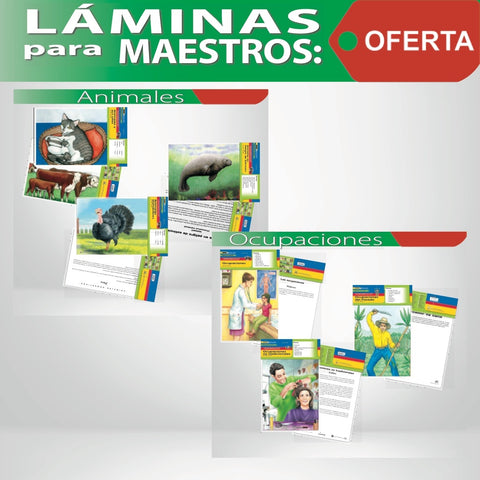 AOE-ALM02 OFERTA Láminas para maestros, set de 3 paquetes