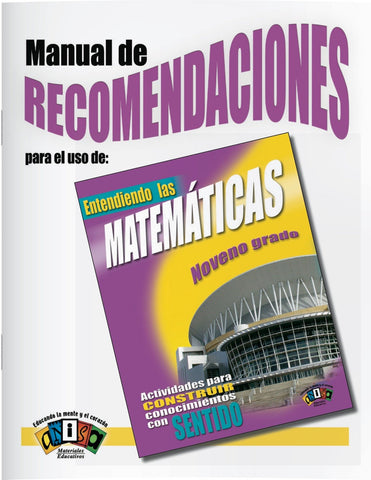 AM-L007CG Entendiendo las matemáticas - 9no grado (Manual de