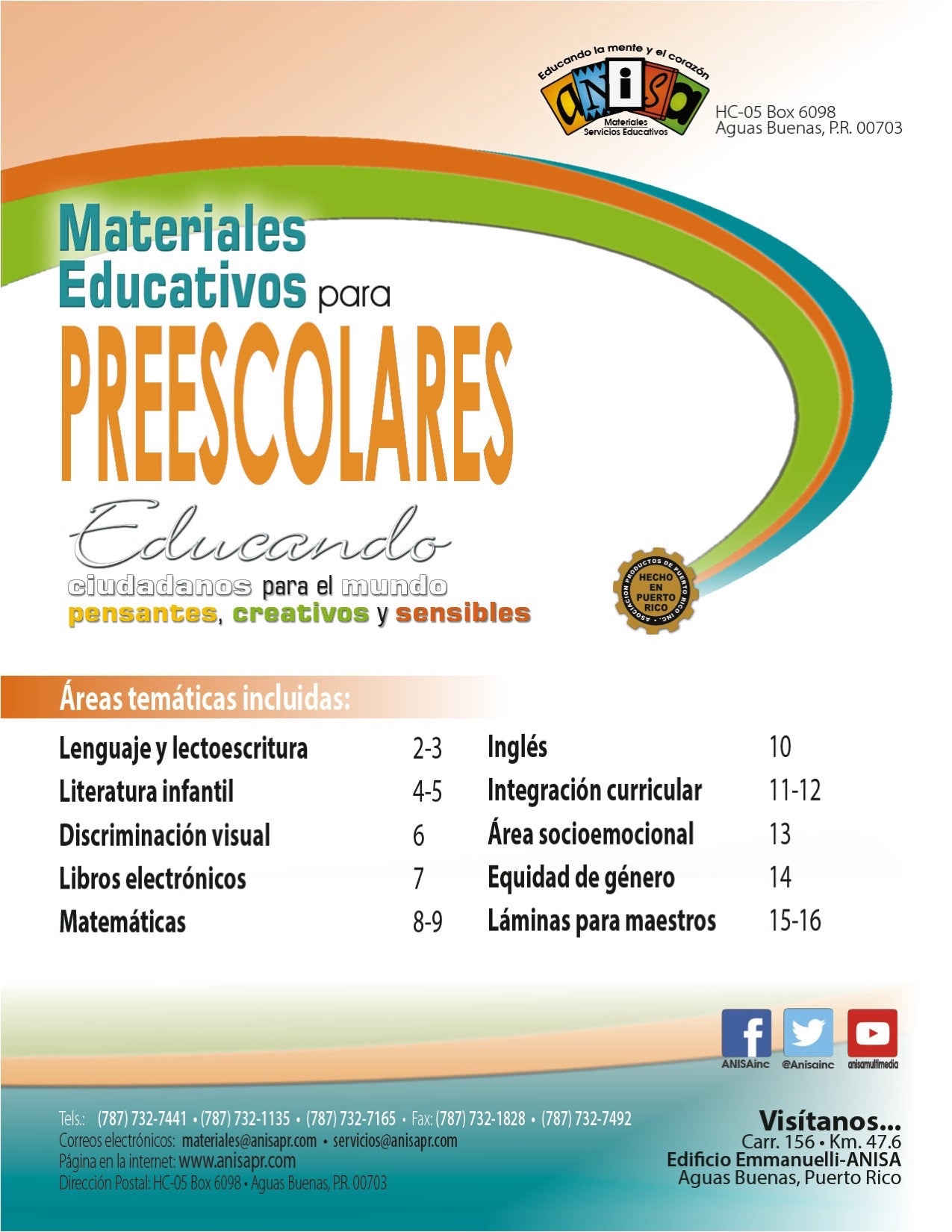 ACMS-PE01 Catálogo Materiales Educativos para Preescolar - (gratis)